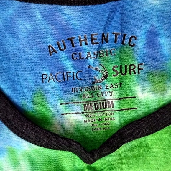 Authentic Classic Pacific Surf Tie-Dye Tank Top - EUC - MEDIUM - Picture 4 of 5